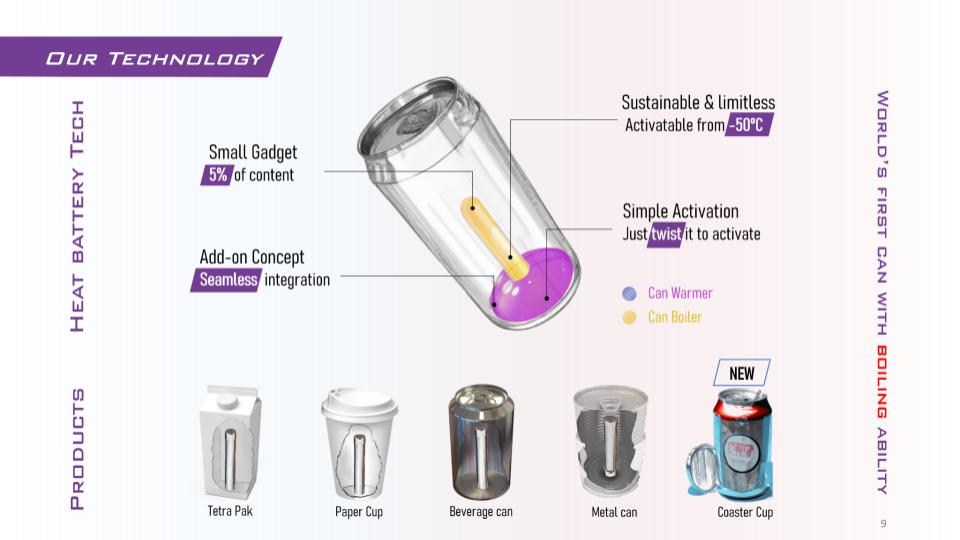 Imagine enjoying a hot coffee, tea, or soup anytime, anywhere—without a kettle, microwave, or electricity. This is the power of self-heating beverage technology, a game-changing innovation that allows drinks to heat themselves within minutes. While self-heating technology has been around for decades, VarieT° Technology is leading the way with smarter, safer, and more eco-friendly solutions. In this article, we’ll explore the history of self-heating beverages, the current competitors in the market, and how VarieT° Technology is setting new standards for convenience and sustainability. A Look Back: The Evolution of Self-Heating Beverages The idea of self-heating drinks isn’t new. It started in the 1970s, primarily used in military rations. Soldiers needed hot food and beverages in the field, so early self-heating packaging used exothermic chemical reactions to generate heat instantly. By the early 2000s, the concept entered the consumer market. Companies like OnTech introduced self-heating cans for coffee and soups. These cans used quicklime (calcium oxide) mixed with water to produce heat, warming the beverage in minutes. However, early self-heating products faced major challenges: Safety concerns – Some chemical reactions created too much pressure, making cans unsafe. Limited heating ability – Most systems only warmed drinks, rather than boiling them. High production costs – Manufacturing self-heating cans was expensive, limiting market growth. Despite these challenges, the industry continued to evolve, leading to new and improved self-heating solutions. Who Are the Current Market Competitors? Several companies have entered the self-heating beverage industry, each offering unique approaches: The 42 Degrees Company – Produces self-heating beverages and soups, widely used for outdoor activities and humanitarian aid. HeatGen – Develops self-heating technology for consumer packaged goods, making it easy for beverage brands to integrate. Tempra Technology – Specializes in self-heating and self-cooling packaging, focusing on temperature control innovation. La Colombe – A coffee brand that launched self-heating canned coffee, providing a convenient way to enjoy hot coffee anywhere. While these companies have brought self-heating beverages to market, they still face limitations in efficiency, temperature control, and sustainability. VarieT° Technology: A Smarter and More Sustainable Solution At VarieT° Technology, we’ve taken self-heating beverage technology beyond its traditional limits. Our innovative system offers key advantages that set us apart from competitors: 🔥 More Power: Heats to a Boil, Not Just Warm Traditional self-heating cans only warm beverages, often leaving drinks lukewarm instead of hot. VarieT° Technology can bring beverages to a full boil, allowing for better-tasting coffee, tea, soups, and even meal preparation. 🎯 Smart Temperature Control Our technology gives users the ability to select their ideal temperature. Whether you prefer warm or piping hot, our system ensures consistent and safe heating. 🌍 Eco-Friendly & Sustainable Packaging Most self-heating cans are made of aluminum, which has a high environmental impact. VarieT° is changing the game with paper-based packaging, cutting carbon emissions by up to 60% while maintaining heat efficiency. 🔄 Seamless Integration for Brands We’ve designed our self-heating technology to work with different types of beverage packaging, making it easy for manufacturers to adopt and integrate. Our custom solutions allow brands to offer self-heating drinks without major production changes. ⚡ Safe & Efficient Heating Our advanced heating system eliminates safety concerns found in older self-heating technologies. We use a controlled heating process, ensuring no risk of overheating or excessive pressure buildup. The Future of Self-Heating Beverages with VarieT° Technology The demand for on-the-go, instant convenience continues to rise, and VarieT° Technology is at the forefront of this evolution. From campers and hikers to busy professionals and emergency responders, self-heating beverages are transforming how people access hot drinks anytime, anywhere. With our boiling capability, smart temperature control, eco-friendly design, and seamless brand integration, VarieT° is redefining the future of self-heating beverages. Are you ready to experience the next generation of convenience? Join VarieT° Technology in revolutionizing the self-heating beverage industry!